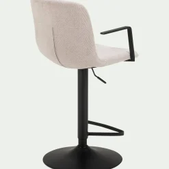 Tabouret Haut De Bar*alinea Tabouret haut en tissu H114cm - Beige