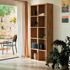 Rangement À Composer|Bibliothèque Et Étagère*alinea Étagère 10 cases en chêne Bois clair