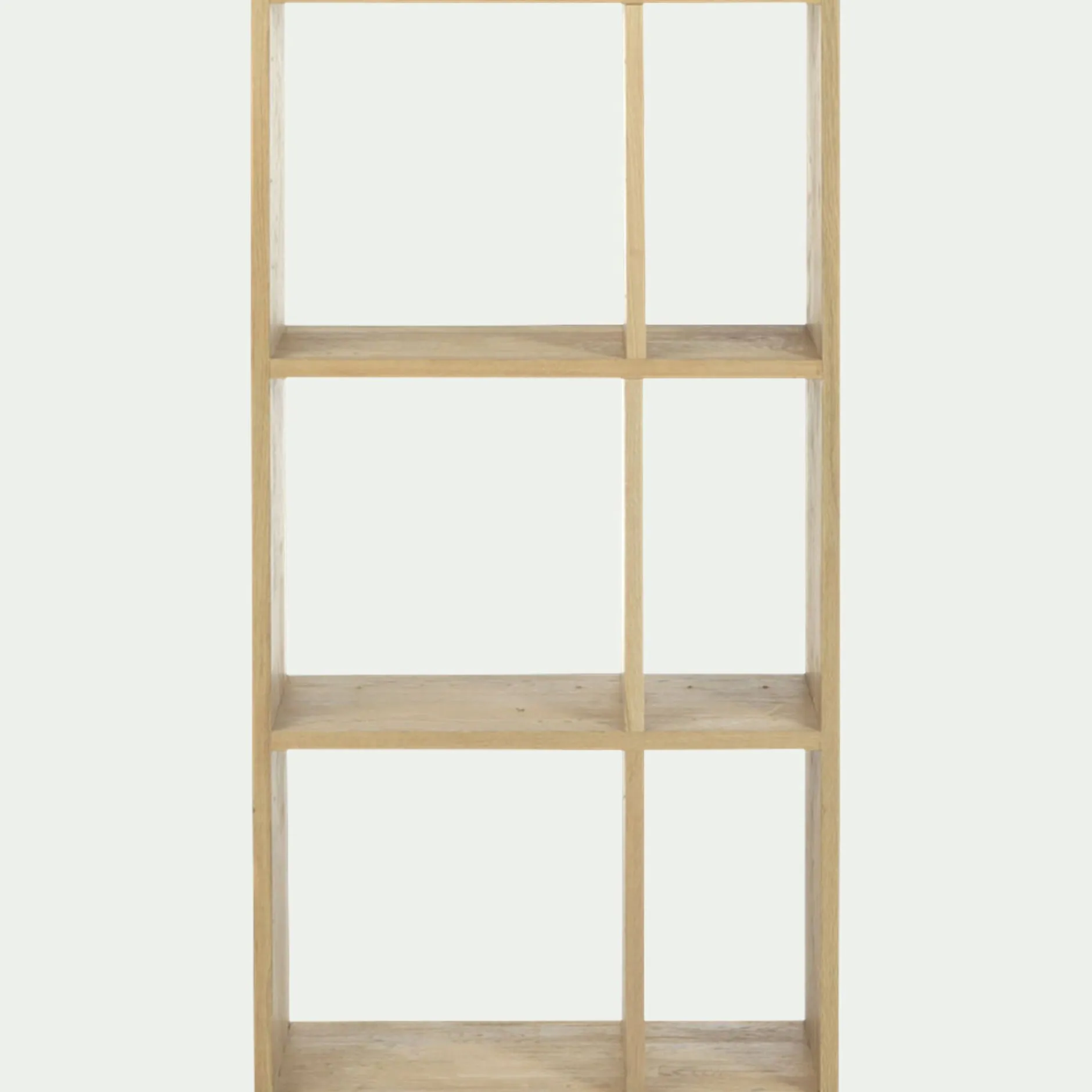 Rangement À Composer|Bibliothèque Et Étagère*alinea Étagère 6 cases en chêne - Bois clair