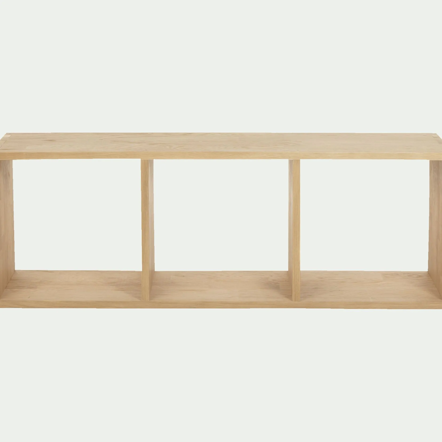 Rangement À Composer|Bibliothèque Et Étagère*alinea Étagère 3 cases en chêne - Bois clair