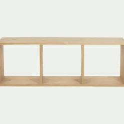 Rangement À Composer|Bibliothèque Et Étagère*alinea Étagère 3 cases en chêne - Bois clair