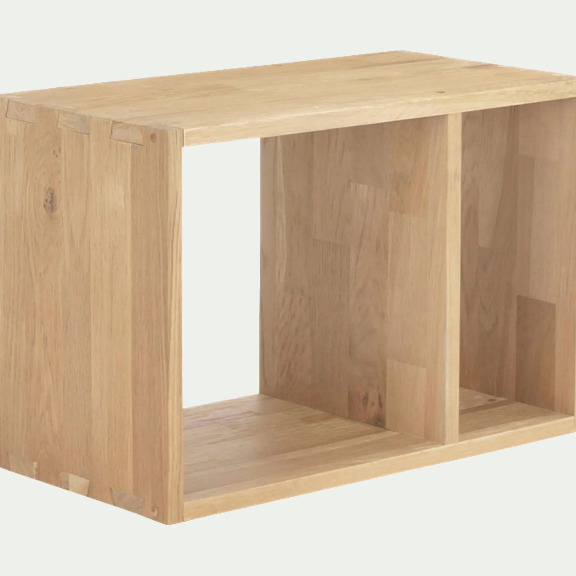 Rangement À Composer|Bibliothèque Et Étagère*alinea Étagère 2 cases en chêne - Bois clair