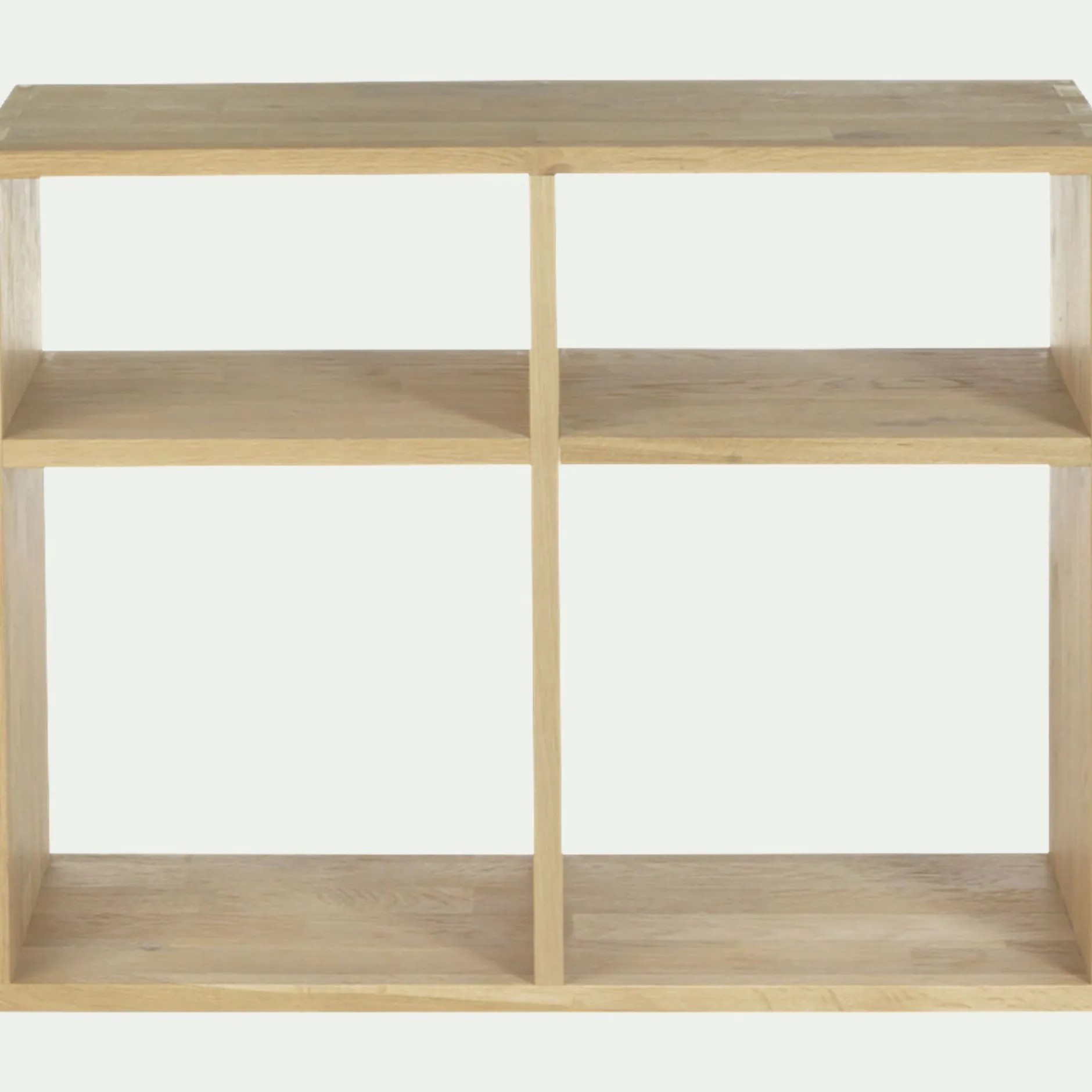 Rangement À Composer|Bibliothèque Et Étagère*alinea Étagère 4 cases en chêne - Bois clair