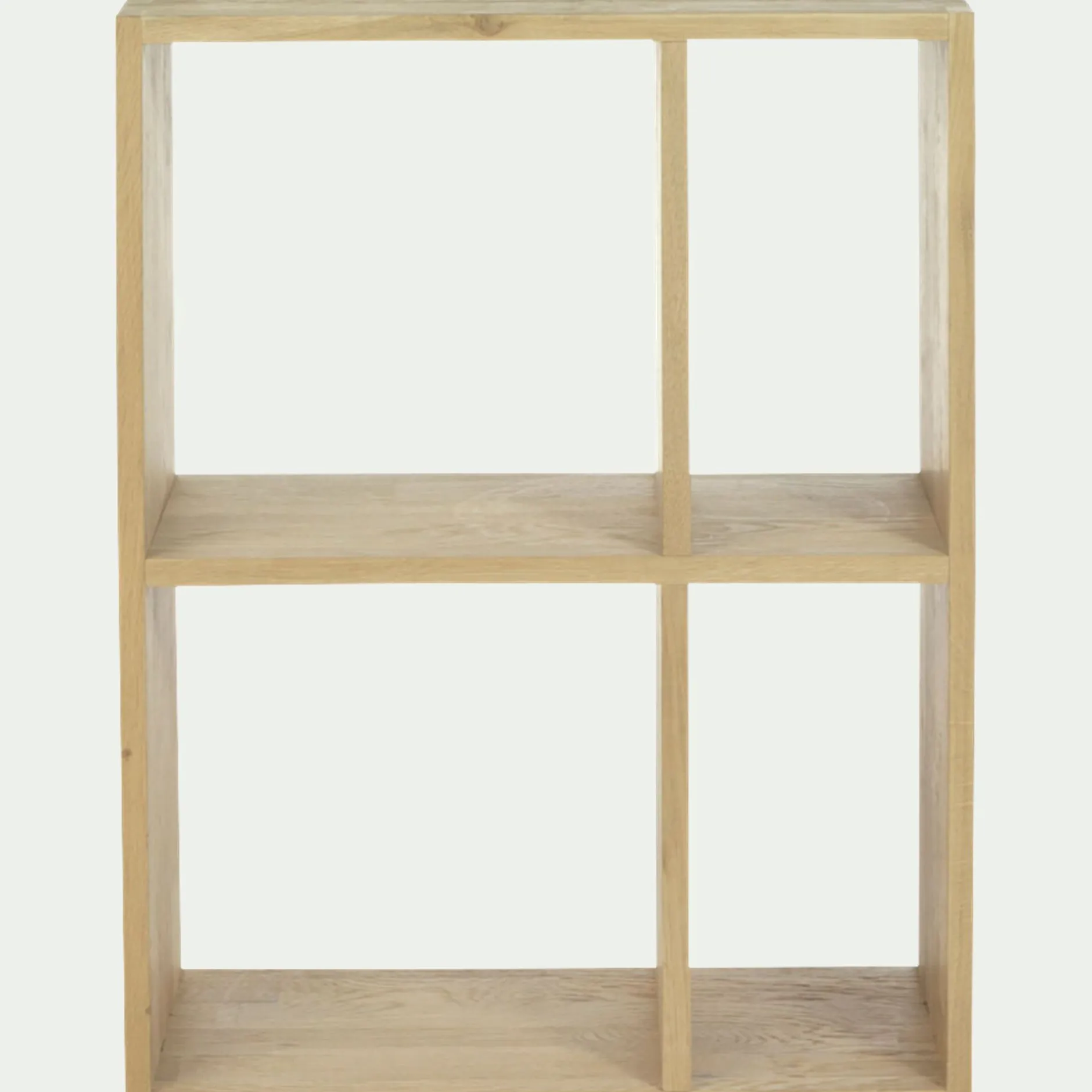 Rangement À Composer|Bibliothèque Et Étagère*alinea Étagère 4 cases en chêne - Bois clair