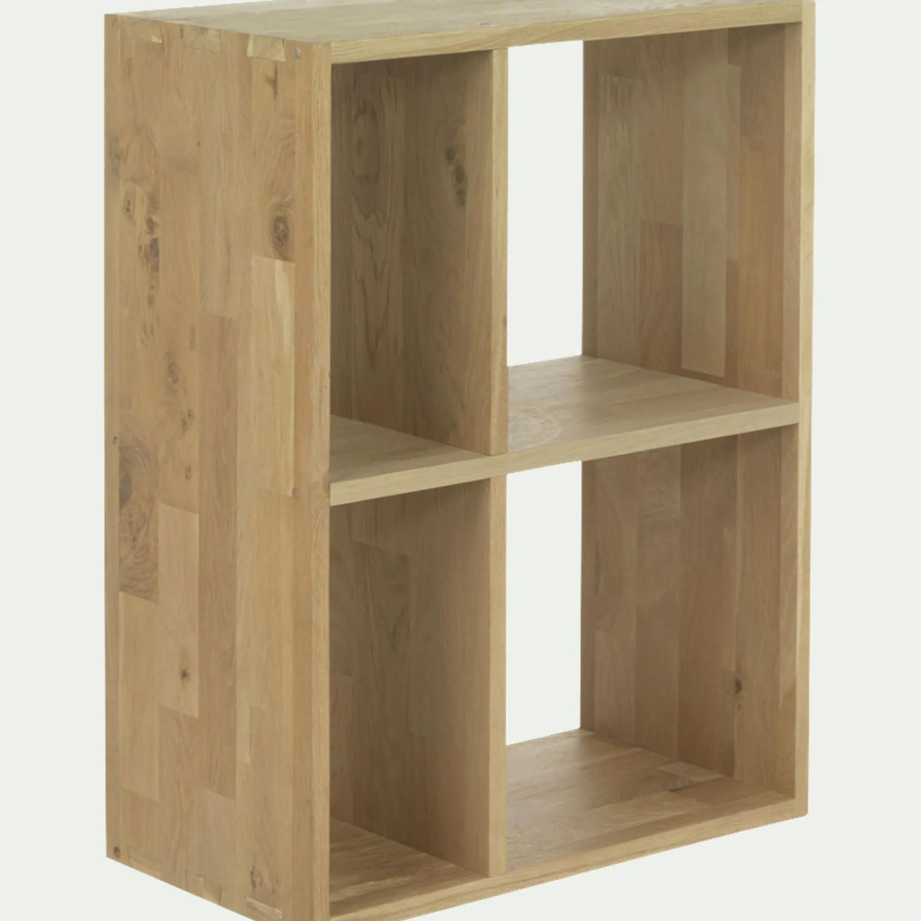 Rangement À Composer|Bibliothèque Et Étagère*alinea Étagère 4 cases en chêne - Bois clair