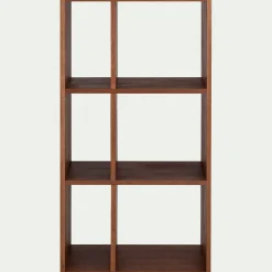 Rangement À Composer|Bibliothèque Et Étagère*alinea Étagère 6 cases en chêne massif - Bois foncé