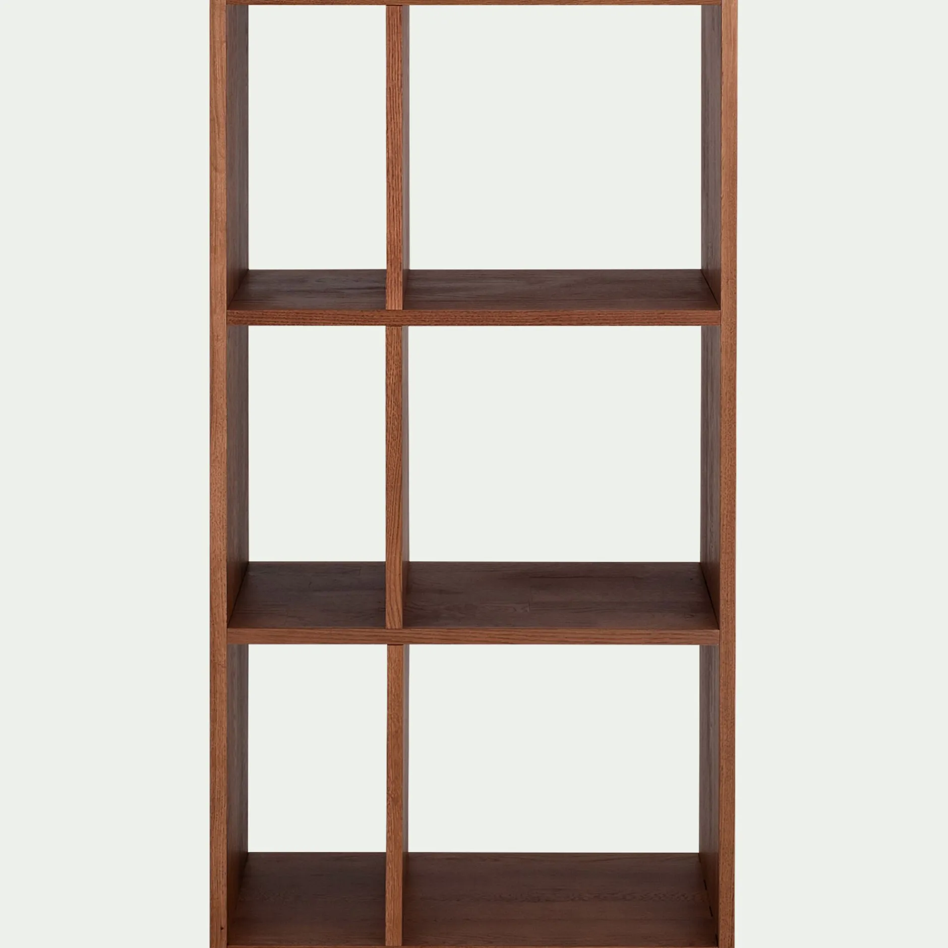 Rangement À Composer|Bibliothèque Et Étagère*alinea Étagère 6 cases en chêne massif - Bois foncé