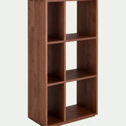 Rangement À Composer|Bibliothèque Et Étagère*alinea Étagère 6 cases en chêne massif - Bois foncé