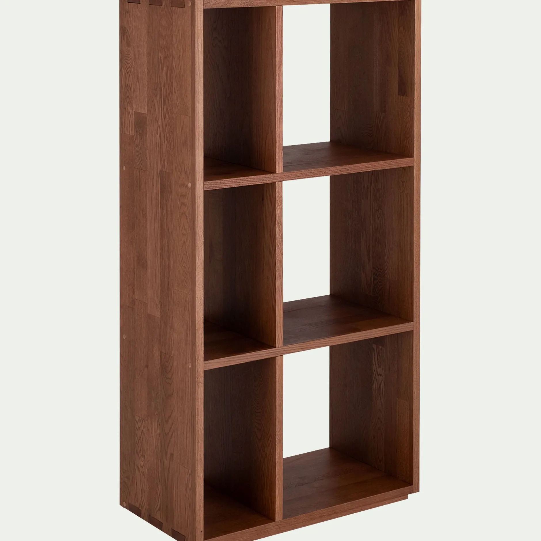 Rangement À Composer|Bibliothèque Et Étagère*alinea Étagère 6 cases en chêne massif - Bois foncé