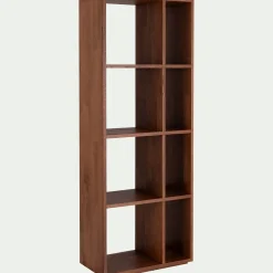 Rangement À Composer|Bibliothèque Et Étagère*alinea Étagère 8 cases en chêne massif - Bois foncé
