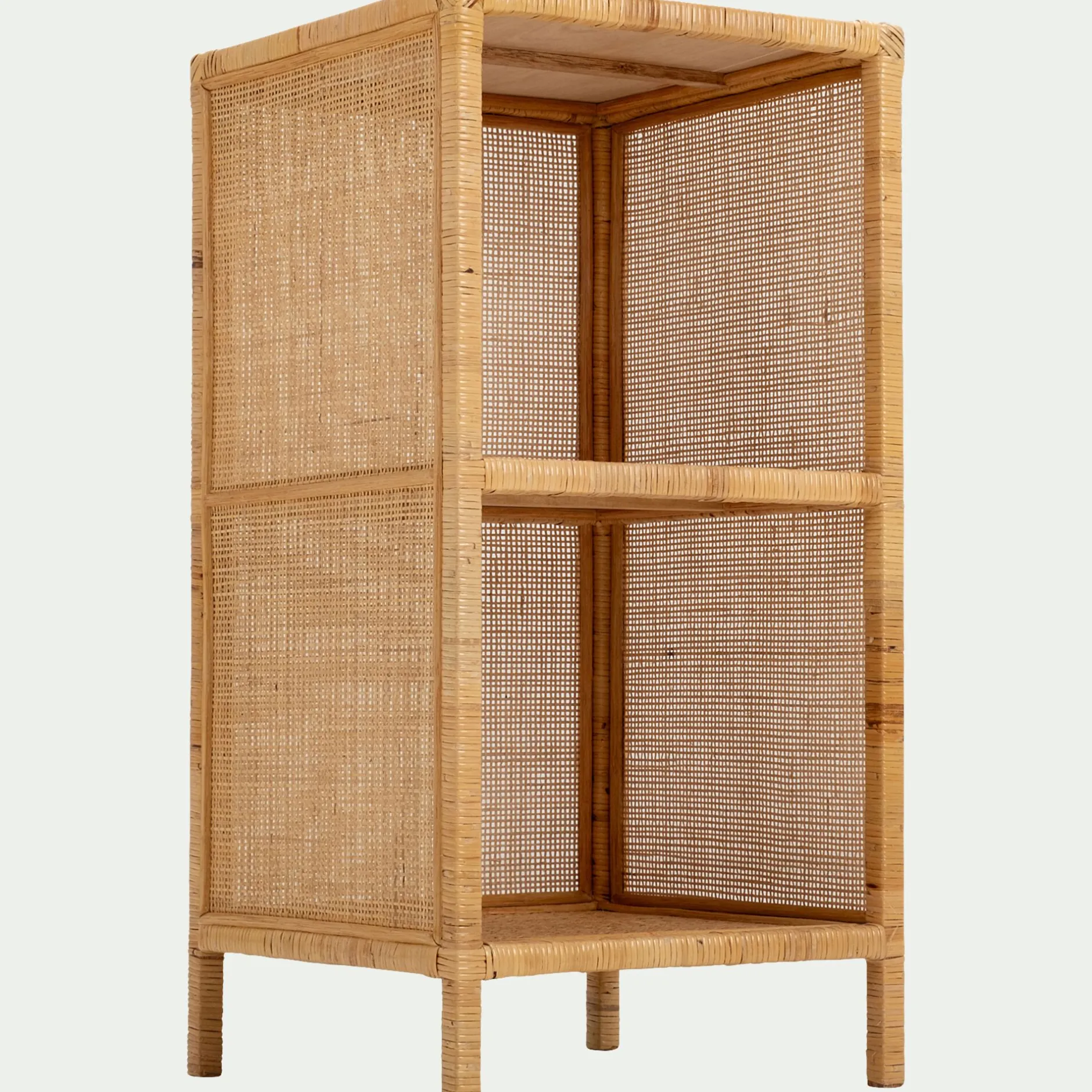 Bibliothèque Enfant|Bibliothèque Enfant*alinea Étagère 2 cases en rotin - Naturel