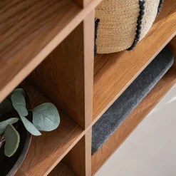 Rangement À Composer|Bibliothèque Et Étagère*alinea Étagère 10 niches en chêne massif - Bois foncé