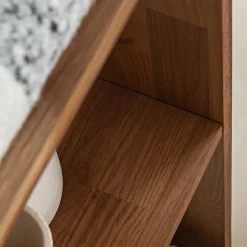 Rangement À Composer|Bibliothèque Et Étagère*alinea Étagère 5 tablettes en chêne massif - Bois foncé