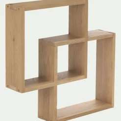 Étagère Murale|Rangement À Composer*alinea Étagère cube murale en chêne - L56cm Bois clair