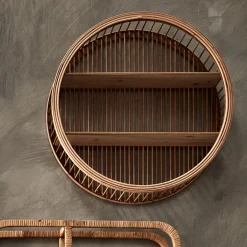 Étagère Murale*alinea Étagère déco en bambou D60cm - Naturel