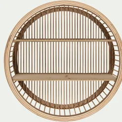 Étagère Murale*alinea Étagère déco en bambou D60cm - Naturel