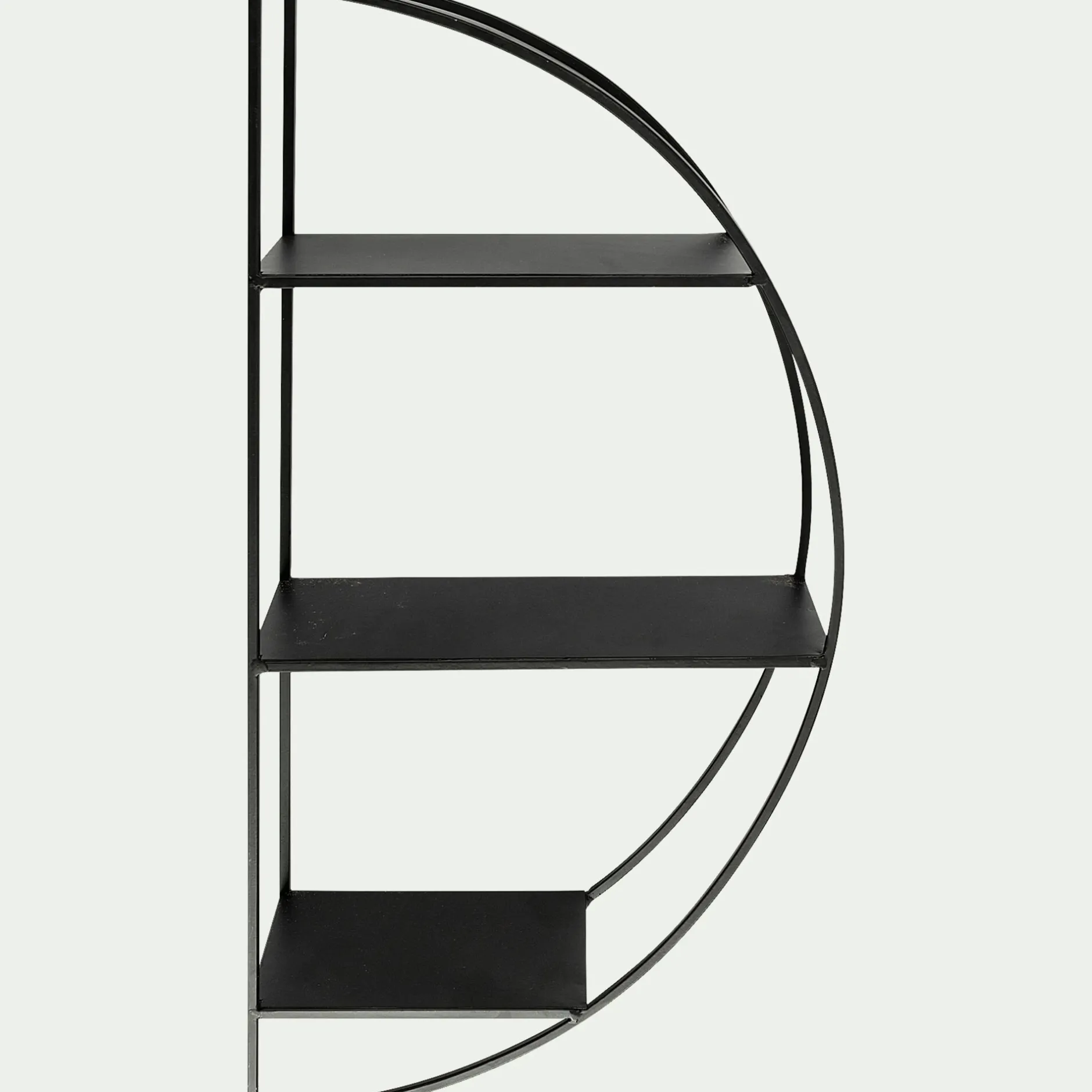 Étagère Murale*alinea Étagère déco en métal D60cm - Noir