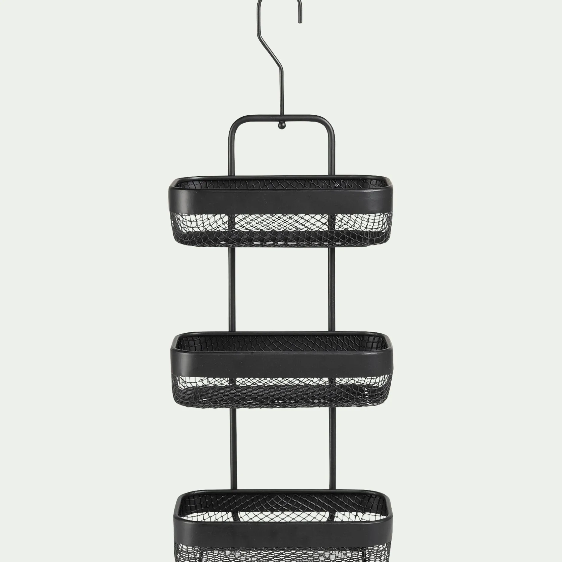 Accessoire De Salle De Bain|Rangement De Salle De Bain*alinea Étagère de douche en acier - Noir