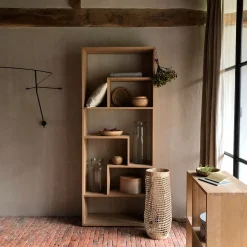 Rangement À Composer|Bibliothèque Et Étagère*alinea Étagère en chêne forme destructurée - Bois clair