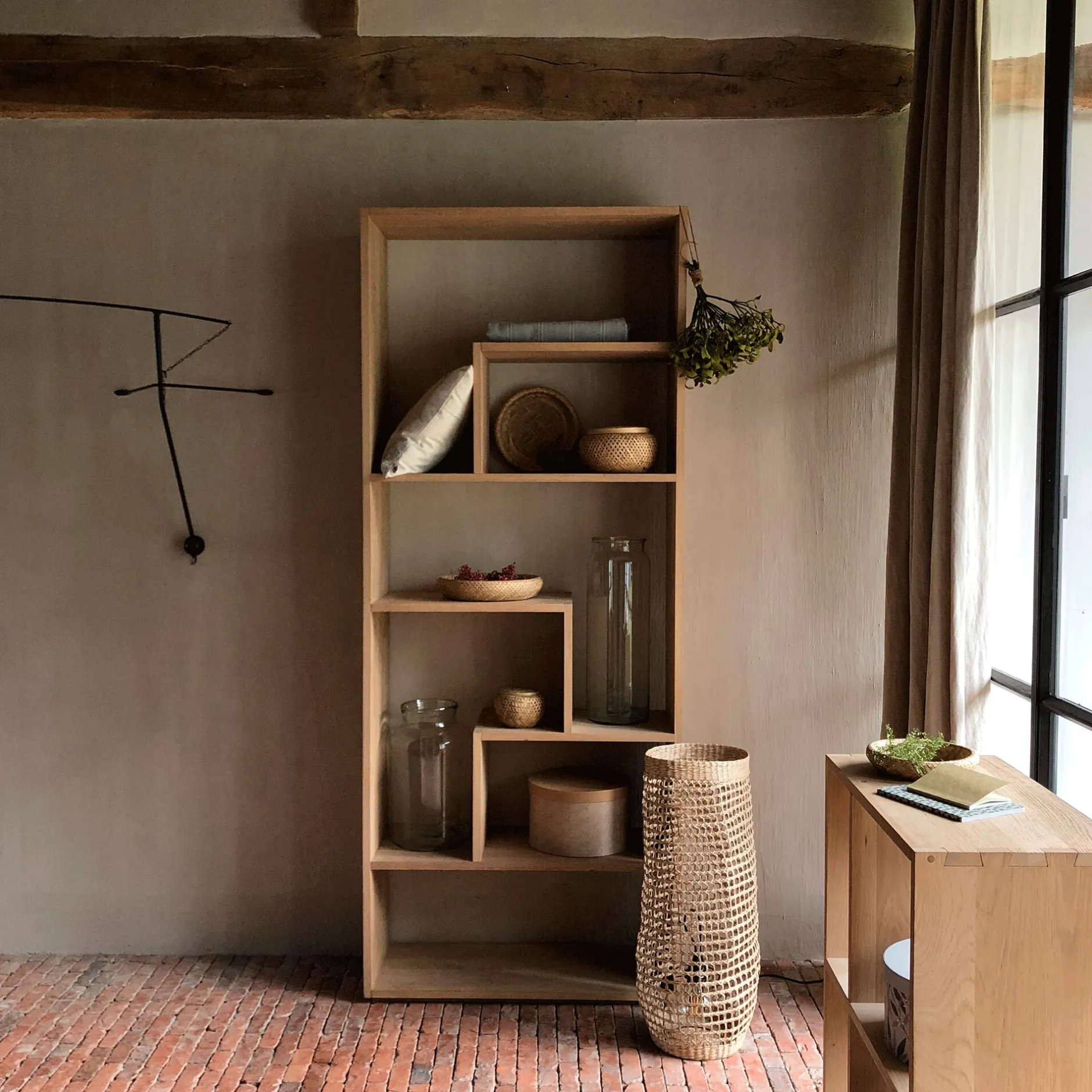 Rangement À Composer|Bibliothèque Et Étagère*alinea Étagère en chêne forme destructurée - Bois clair