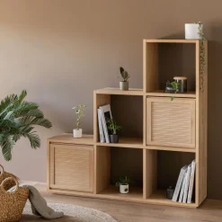 Rangement À Composer|Bibliothèque Et Étagère*alinea Étagère escalier en chêne - Bois clair