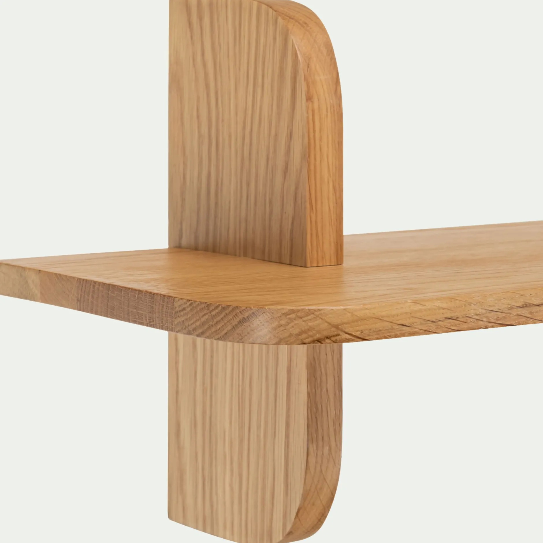 Étagère Murale*alinea Étagère murale 1 tablette en chêne L80cm - Bois clair