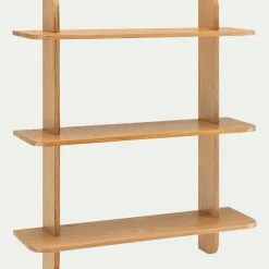 Étagère Murale*alinea Étagère murale 3 tablettes en chêne L80cm - Bois clair