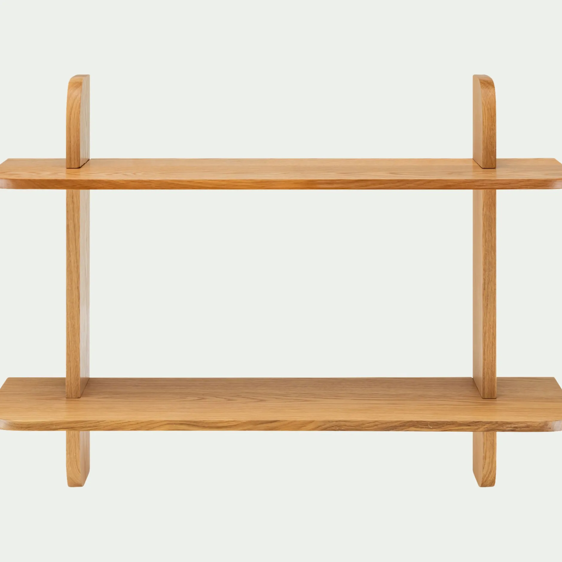 Étagère Murale*alinea Étagère murale 2 tablettes en chêne L80cm - Bois clair