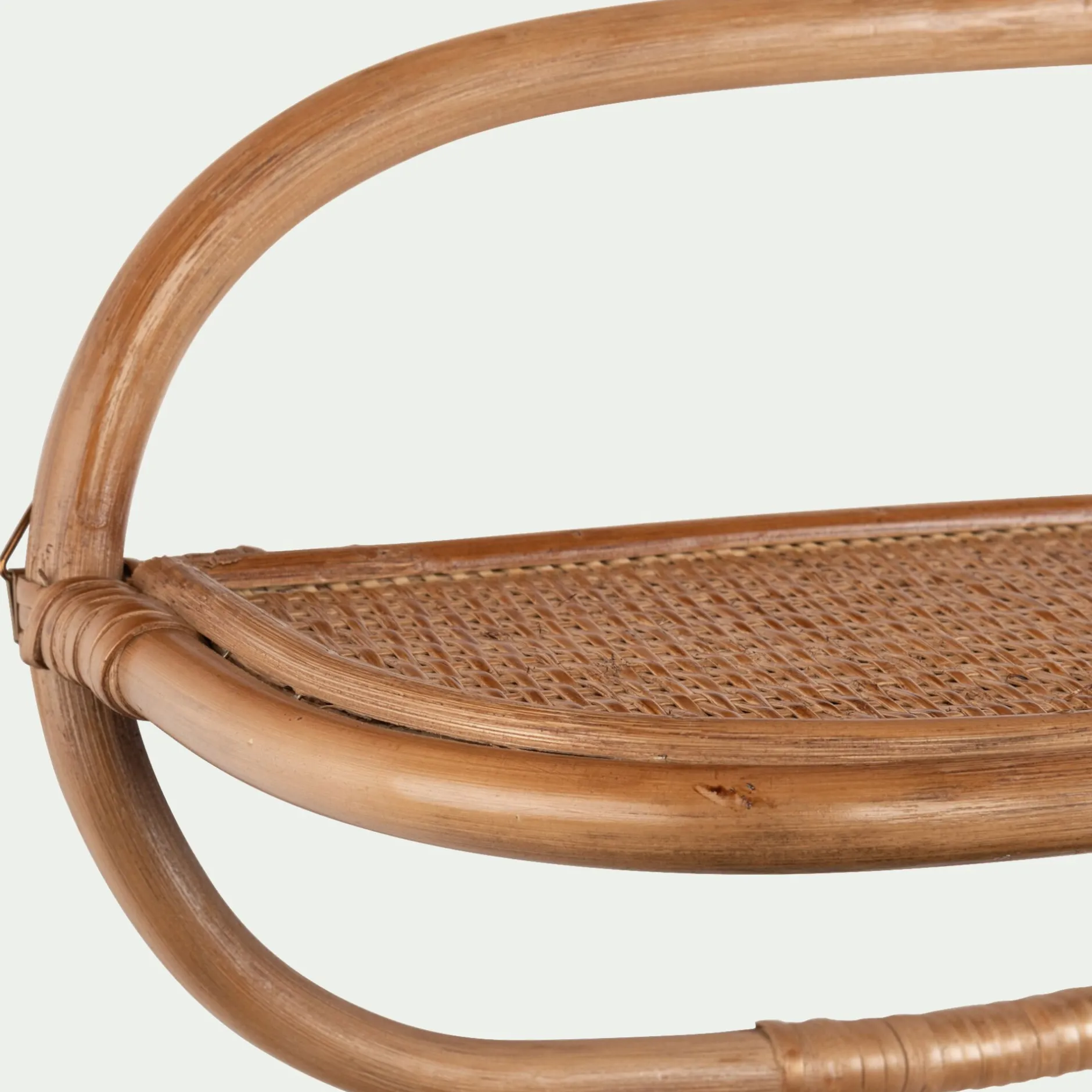 Étagère Murale*alinea Étagère murale décorative en rotin - L40xH23cm Naturel