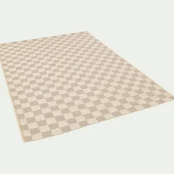 Tapis De Salon*alinea Tapis à motif damier 120x170cm - Beige