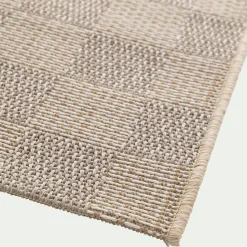 Tapis De Salon*alinea Tapis à motif damier 120x170cm - Beige