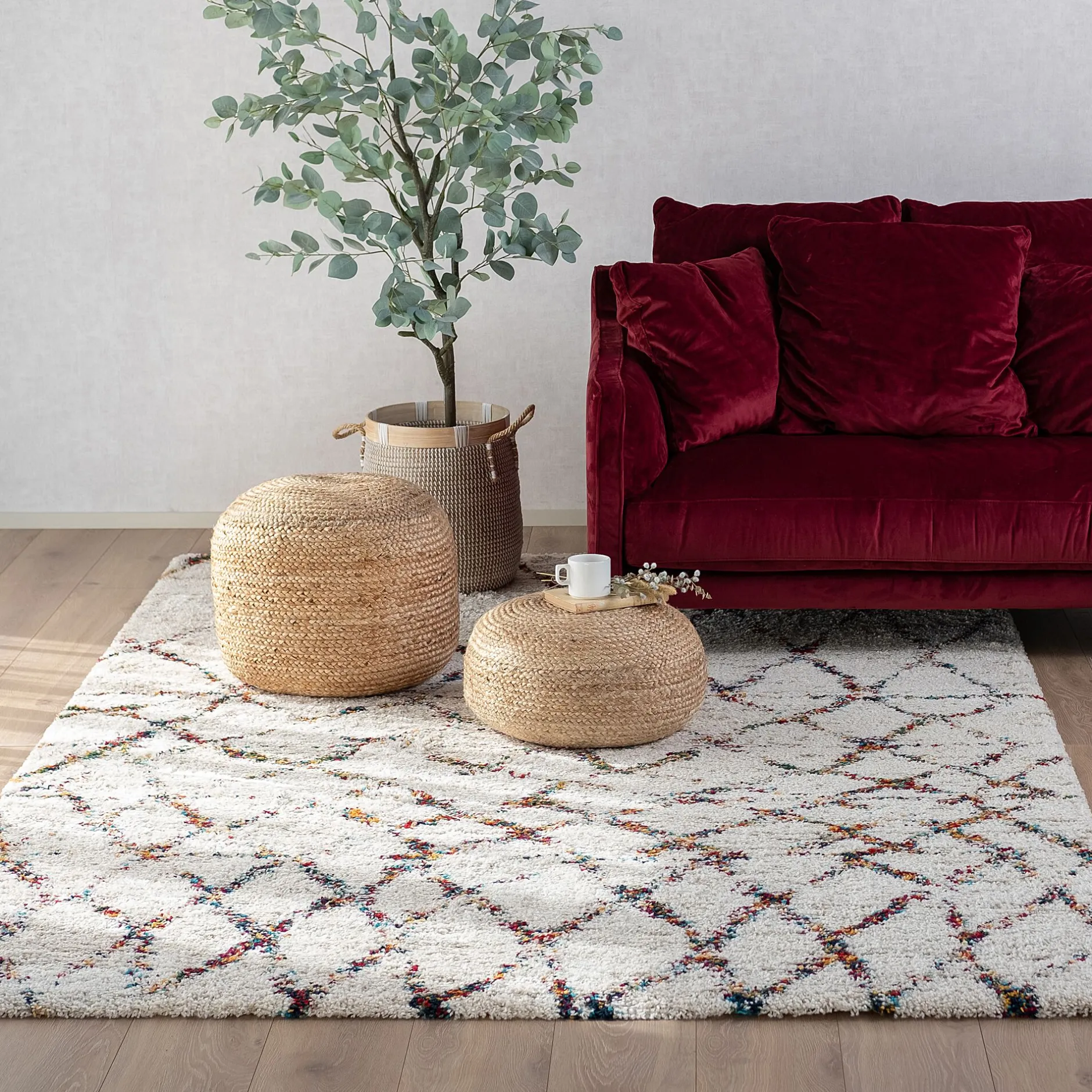 Tapis De Salon|Tapis Berbère*alinea Tapis à motif d'inspiration berbère 160x230cm - Blanc