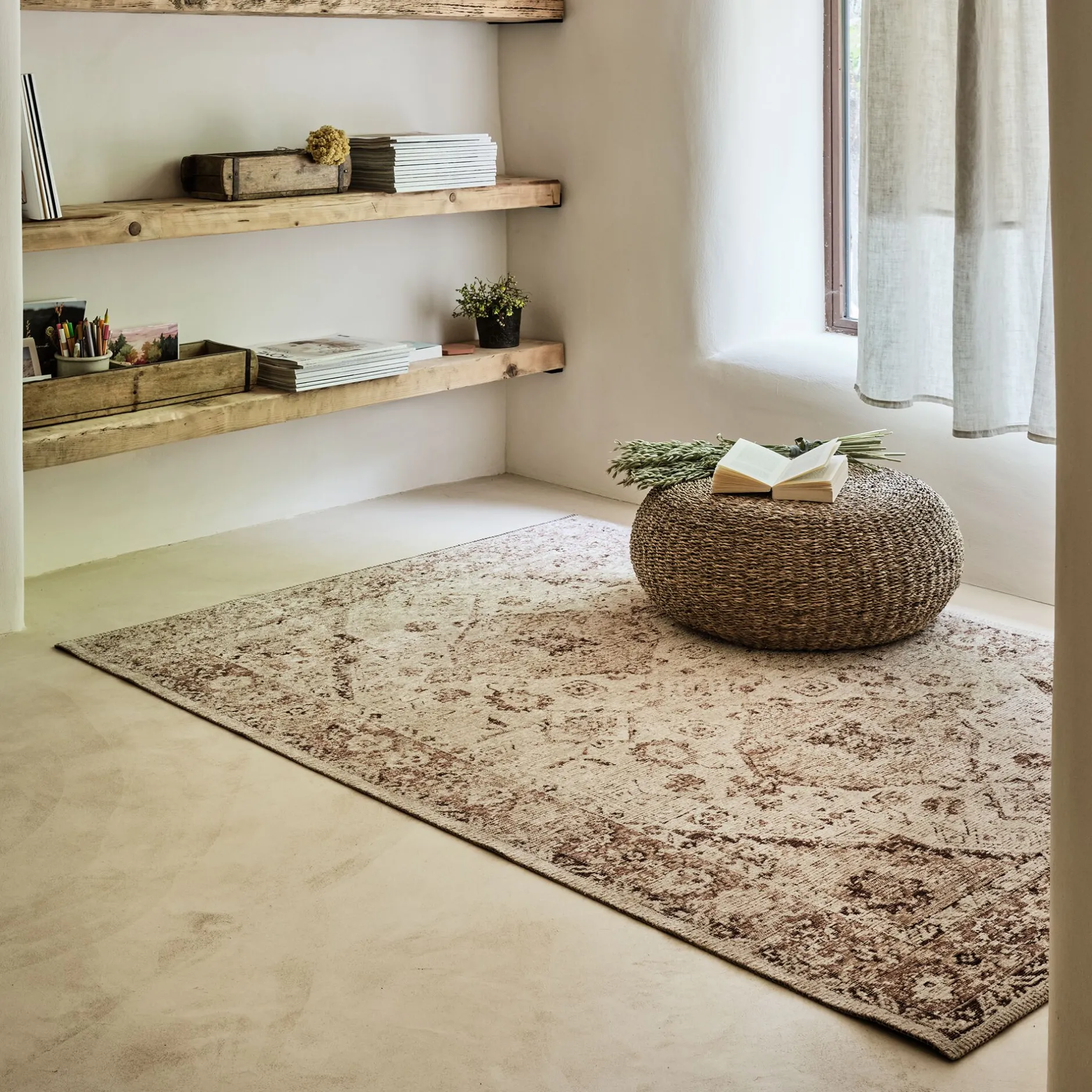 Tapis De Salon*alinea Tapis à motif oriental 120x170cm - Marron