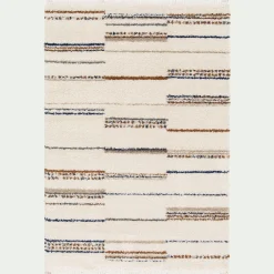 Tapis De Salon*alinea Tapis à motif strié 120x170cm - Beige