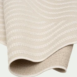 Tapis Exterieur|Tapis D'Extérieur*alinea Tapis à motifs circulaires 120x170cm - écru Blanc