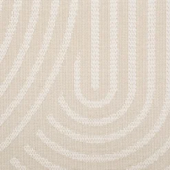 Tapis Exterieur|Tapis D'Extérieur*alinea Tapis à motifs circulaires 120x170cm - écru Blanc