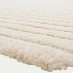 Tapis De Salon*alinea Tapis à motifs circulaires 160x230cm - écru Blanc