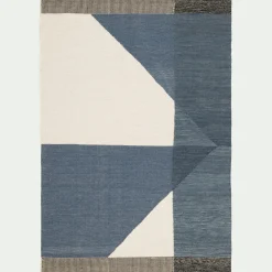 Tapis De Salon*alinea Tapis à motifs en coton - 160x230cm Bleu