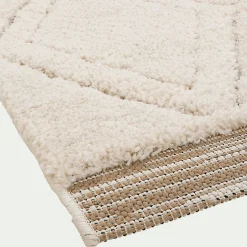Tapis De Salon|Tapis Berbère*alinea Tapis à poils longs style berbère 160x230cm - Blanc