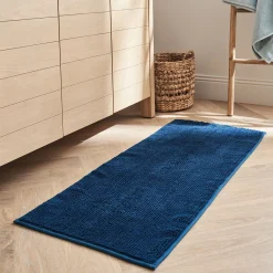 Tapis De Bain*alinea Tapis de bain chenille en polyester - figuerolles 50x120cm Bleu