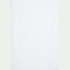 Tapis De Bain*alinea Tapis de bain en coton - 60x110cm Blanc