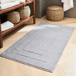 Tapis De Bain*alinea Tapis de bain en coton - restanque 60x110cm Gris