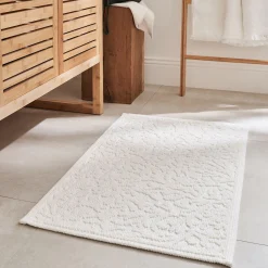 Tapis De Bain*alinea Tapis de bain en coton jacquard 50x80cm - ventoux Blanc
