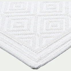Tapis De Bain*alinea Tapis de bain en coton jacquard - l50xL70cm ventoux Blanc
