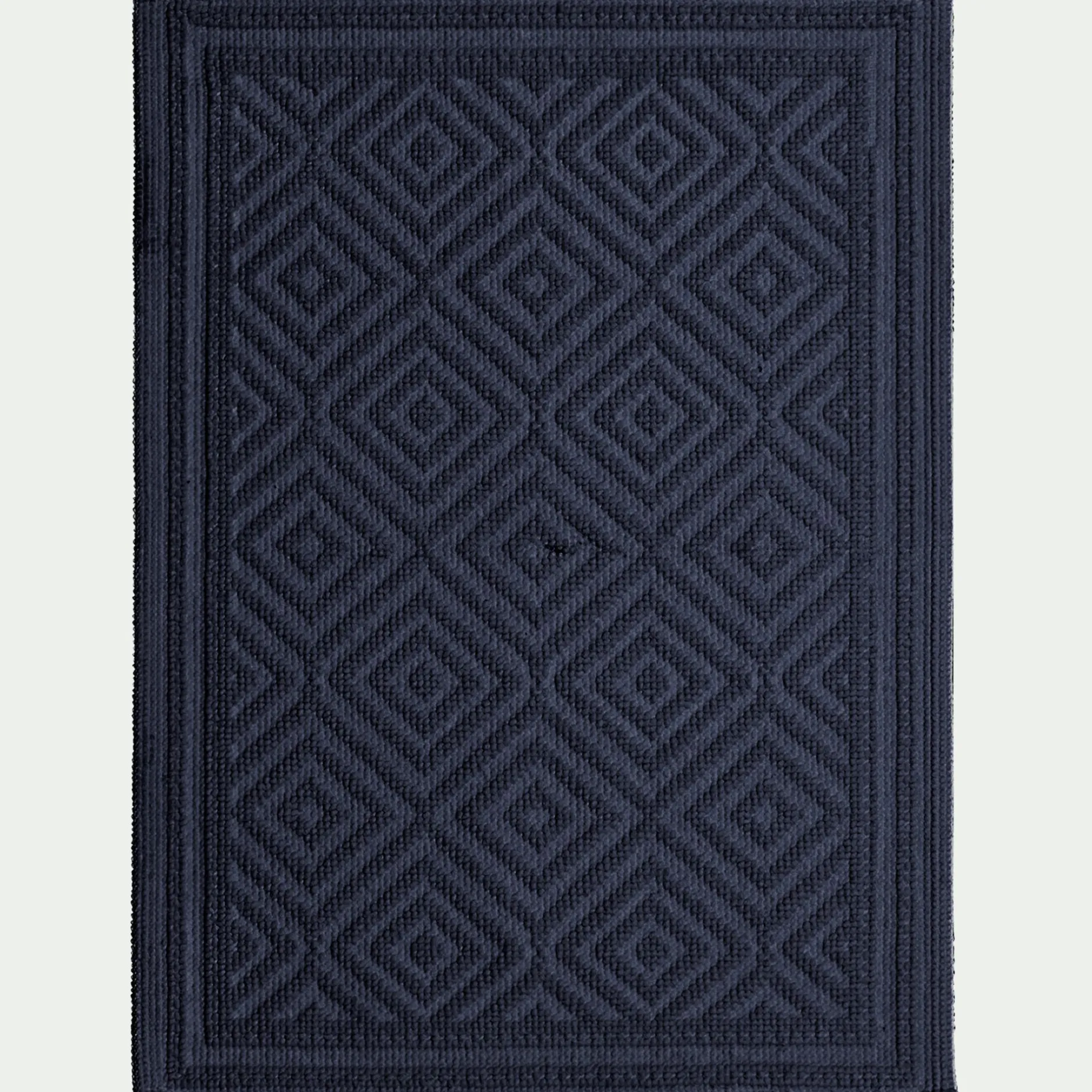 Tapis De Bain*alinea Tapis de bain en coton jacquard - calabrun 50x70cm Bleu