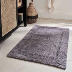 Tapis De Bain*alinea Tapis de bain en coton 50x80cm - restanque Gris