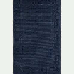 Tapis De Bain*alinea Tapis de bain jacquard en coton 60x100cm - encre Bleu