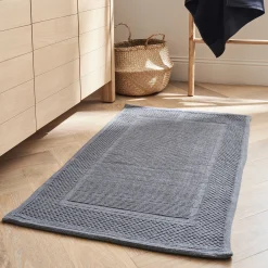 Tapis De Bain*alinea Tapis de bain jacquard en coton 60x100cm - restanque Gris
