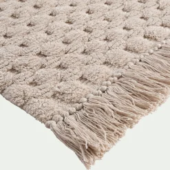 Tapis De Bain*alinea Tapis de bain point bulle en coton 50x80cm - Beige