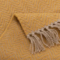 Tapis En Laine|Tapis En Jute*alinea Tapis de couloir et laine et jute 60x200cm - Jaune